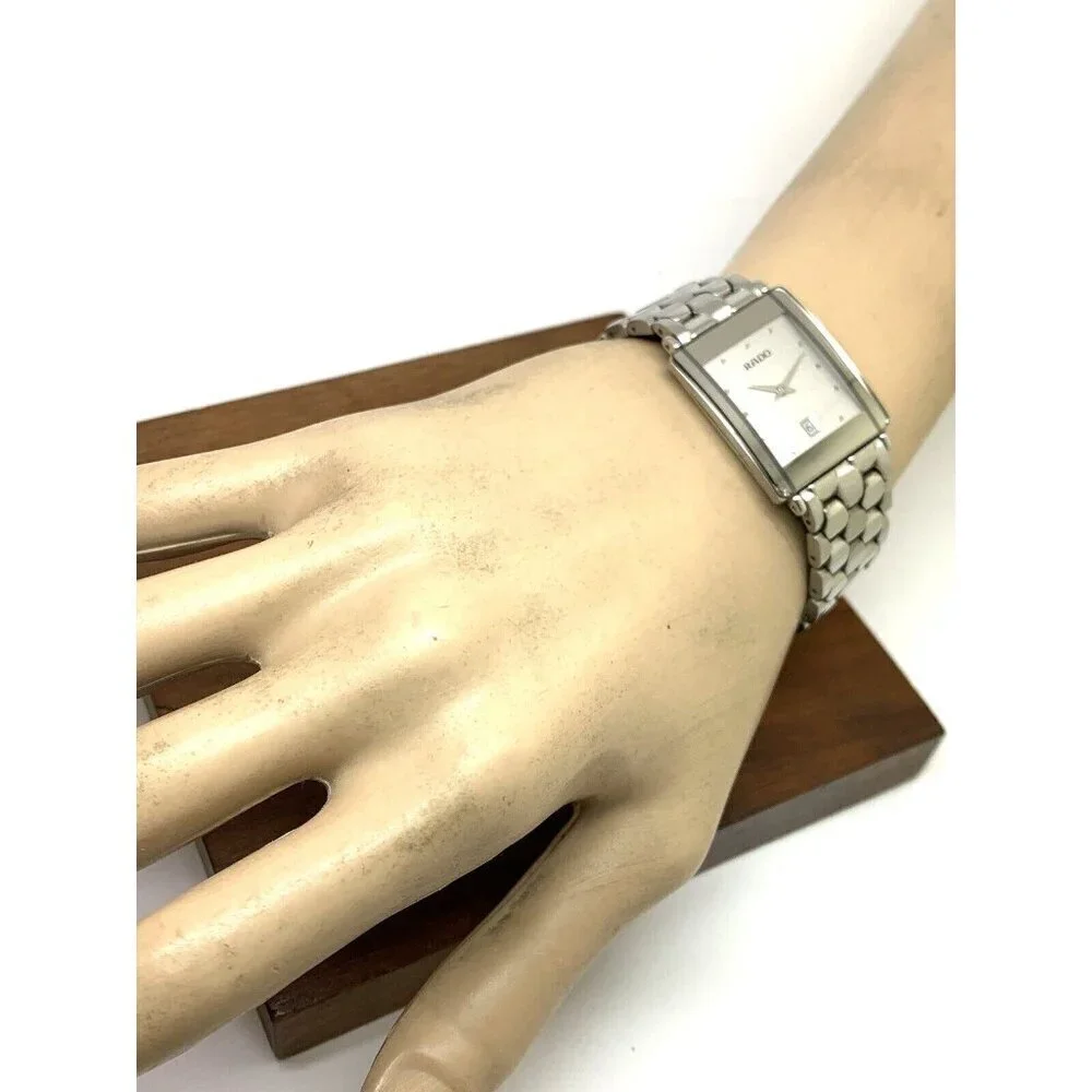 Rado Women's Watch 160.0486.3 Diastar Swiss Quartz Silver Steel Tank 24m…